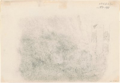 木の幹 [裏面] 作： John Singer Sargent
