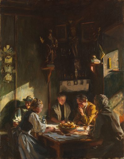チロルのインテリア、1915 作： John Singer Sargent