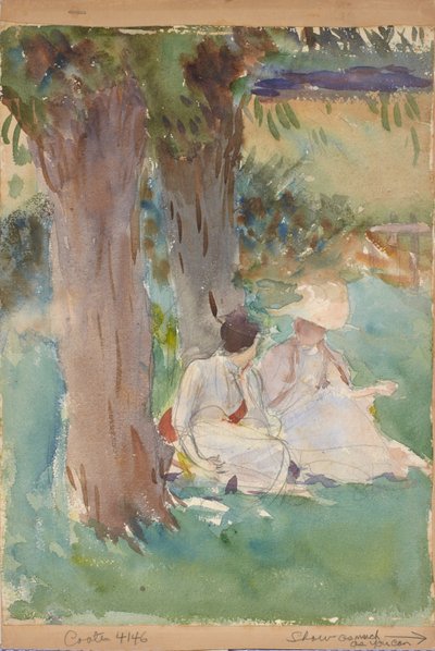 柳の下で 作： John Singer Sargent