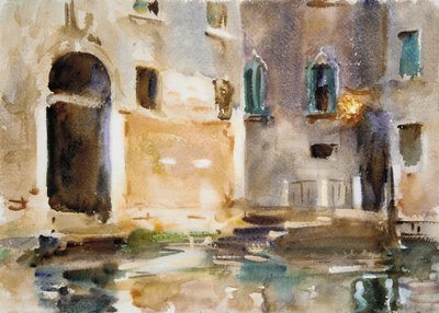 ヴェネツィア、1903年頃（WC、ガッシュ、グラファイト、白地のウォーヴ紙） 作： John Singer Sargent