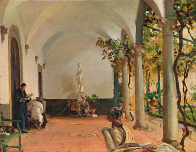 ヴィラトッレガッリザロッジア、1910年 作： John Singer Sargent