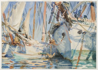 白い船、1908年頃 作： John Singer Sargent