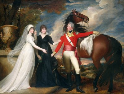 ウィリアム・フィッチ大佐と彼の姉妹サラとアン・フィッチ、18001801年。 作： John Singleton Copley