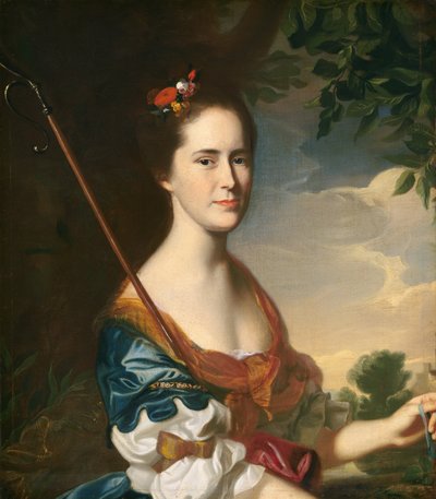 エリザベス・グレイ・オーティス夫人サミュエル・アレイン・オーティス、c。 1764年。 作： John Singleton Copley