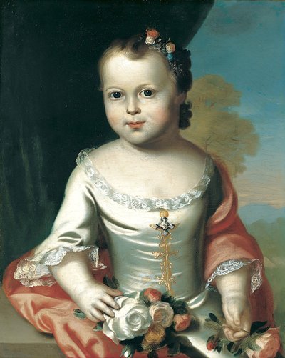 エリザベス・グリーンリーフ、1753-54。 作： John Singleton Copley