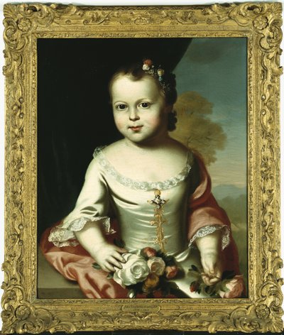 エリザベス・グリーンリーフ、1755-58年 作： John Singleton Copley