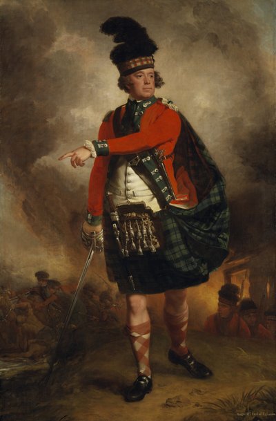 第12代エグリントン伯爵 ヒュー・モンゴメリー 1739年～1819年軍人、エアシャー大尉 作： John Singleton Copley