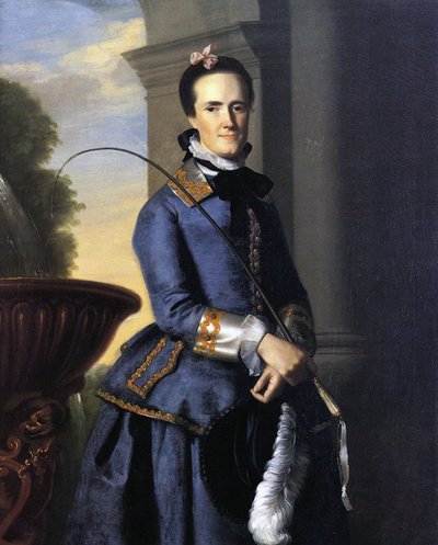エペスサージェント夫人（キャサリンオズボーン）、狩猟服、1764年 作： John Singleton Copley