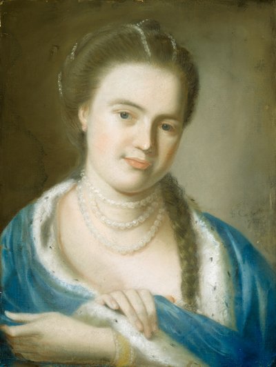 ガウェンブラウン夫人の肖像（エリザベスバイレス）、1763 作： John Singleton Copley