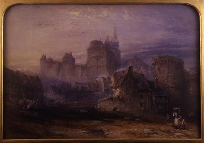 トゥルモイユ城、ヴィトル（紙に水彩画） 作： John Skinner Prout