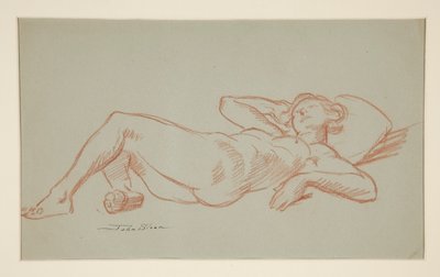モデルの休息 作： John French Sloan