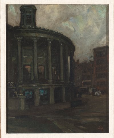フィラデルフィア証券取引所、c。 1898年（キャンバスに油彩） 作： John French Sloan