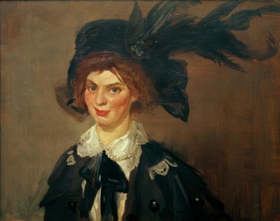 ホーク（大きな帽子のヨランデ） 作： John French Sloan