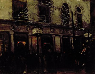 ウォルナット・ストリート・シアター、フィラデルフィア 作： John French Sloan