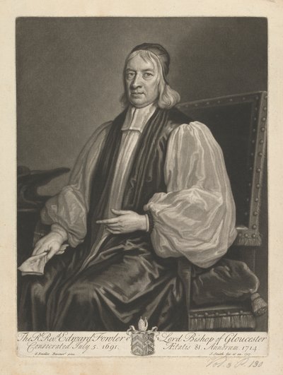 Reverendo Edward Fowler, Senhor Bispo de Gloucester 作： John Smith