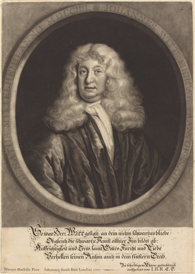 ヨハネス・ウィット 作： John Smith after Werner Hassells