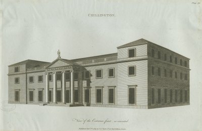 チリントンホール：彫刻、1789年 作： John Soane