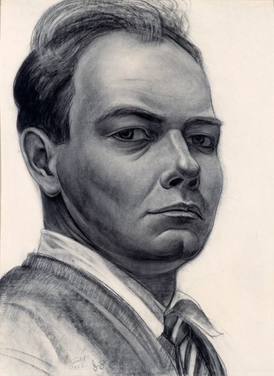 自画像 作： John Steuart Curry