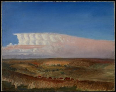 雲、1930年頃（キャンバスに油彩） 作： John Steuart Curry
