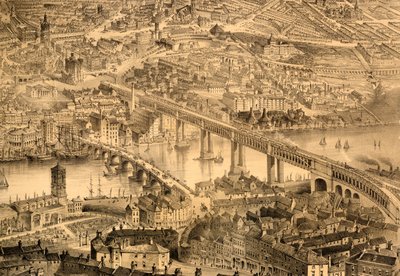 1864年のビクトリア女王の統治におけるニューカッスルアポンタイン 作： John Storey