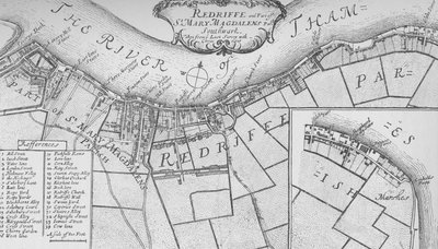 ロザハイスの計画、1755年、1912年。アーティスト：不明、ジョンストウ。 作： John Stow