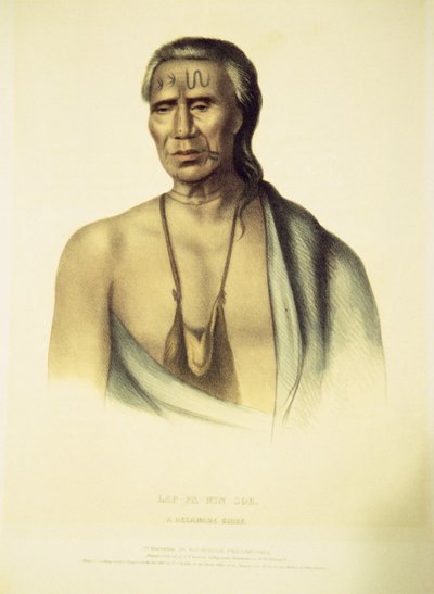 Lap-pa-win-soeの肖像、1837年（手描きのリト） 作： John T. Bowen