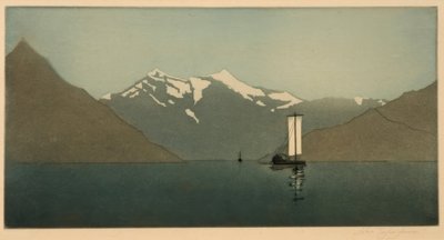 コモ湖にて、その2 作： John Taylor Arms
