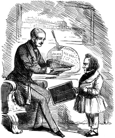 ヴィクトリア女王のプリンス・コンソート、アルバートとジョセフ・パクストン 1851年 作： John Tenniel