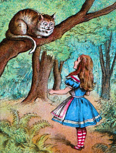 アリスとチェシャ猫、c1910 作： John Tenniel