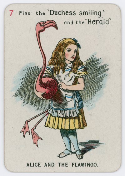 アリスとフラミンゴ 作： John Tenniel