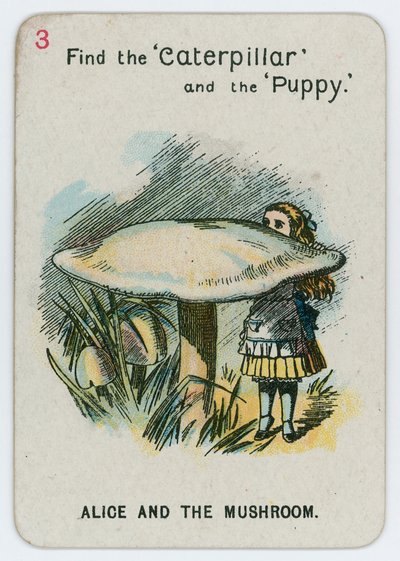 アリスとキノコ 作： John Tenniel