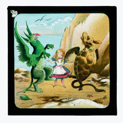 不思議の国のアリス、色付きのランタンスライド 作： John Tenniel