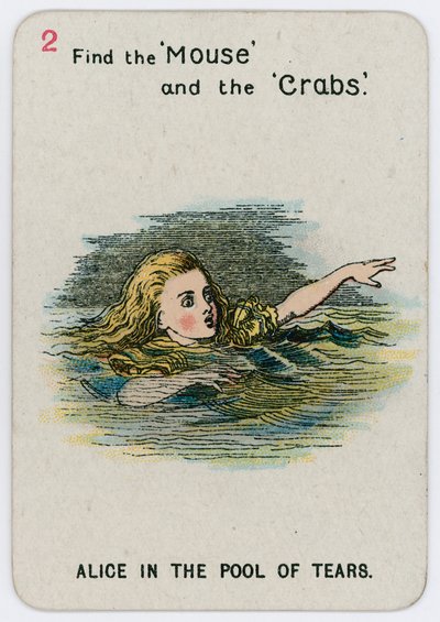 涙のプールのアリス 作： John Tenniel