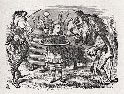 ライオンのアリスと 作： John Tenniel