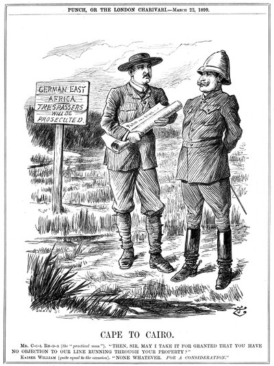 ケープカイロ、1899年。 作： John Tenniel