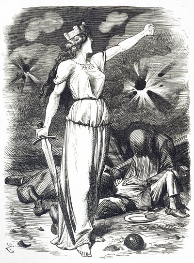 普仏戦争の際に行われたパリ包囲戦を描いた漫画 作： John Tenniel