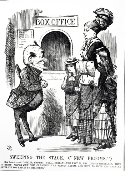 公序良俗か検閲か」と題した漫画 作： John Tenniel