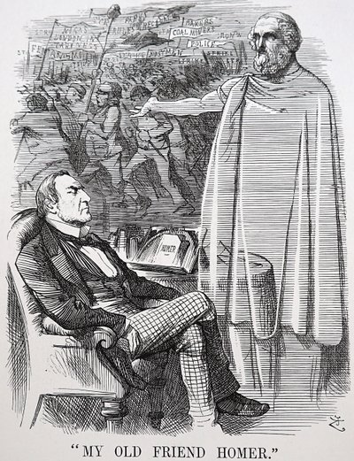 グラッドストーンの旧友ホーマー 作： John Tenniel