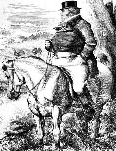 秋の操船を見守るジョン・ブル 作： John Tenniel