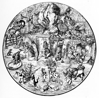 不思議の国のアリス」のジョン・テニエルのイラスト 作： John Tenniel