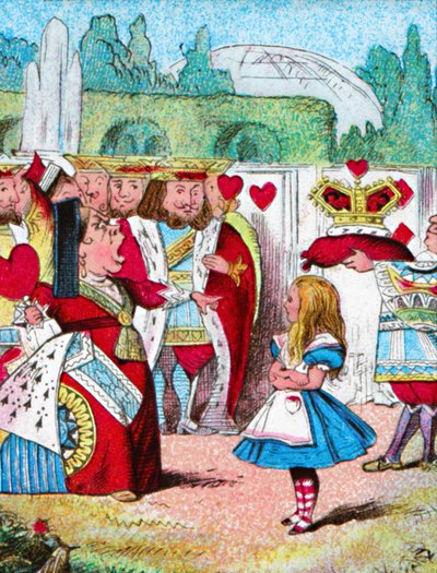 彼女の頭でオフ！アリスと彼女の赤い女王、c1910 作： John Tenniel