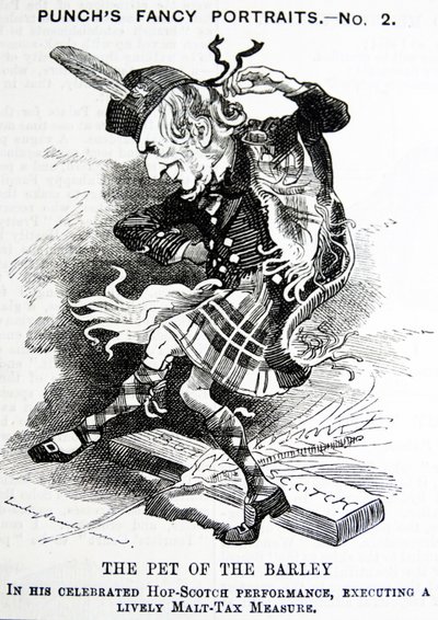William Ewart Gladstoneを描いた政治風刺。 作： John Tenniel