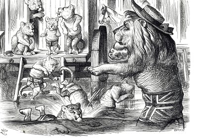 パンチさんからイギリスの海辺の行楽客へのアドバイス 作： John Tenniel