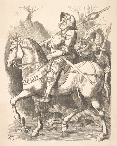 騎士とその仲間のパンチ、1887 年 3 月 5 日、1887 年。 作： John Tenniel