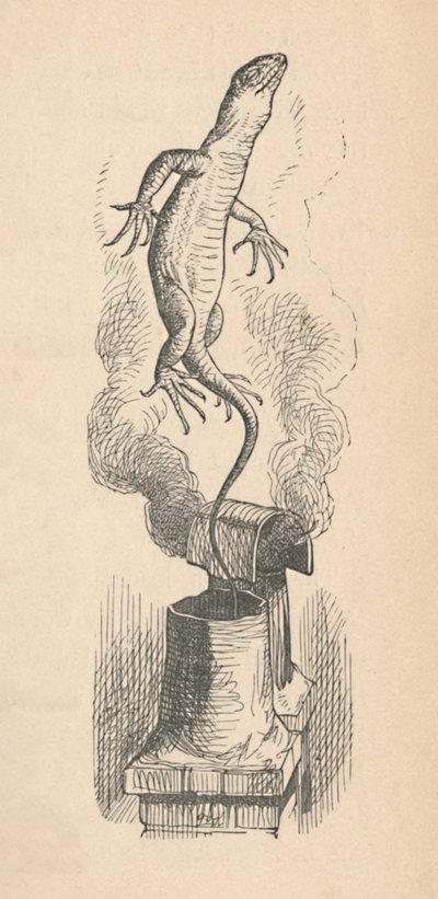 トカゲ、1889 作： John Tenniel