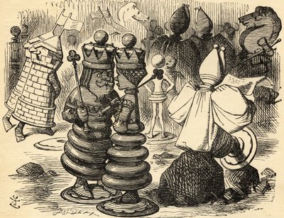 赤い王と女王サー・ジョン・テニエルによるイラスト 作： John Tenniel
