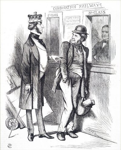 鉄道運賃の高騰。 作： John Tenniel
