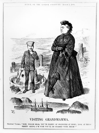 1889年8月3日に公開された「パンチ」のイラストを使用したおばあちゃんの訪問 作： John Tenniel
