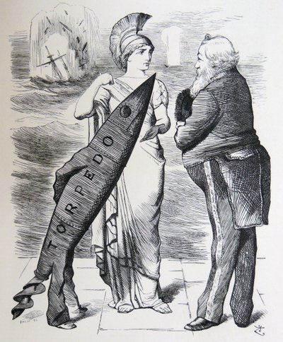 ホワイトヘッド魚雷 作： John Tenniel