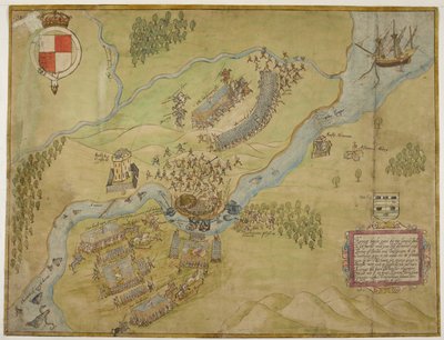 コットン オーガスタス 1 世 2 世 38、バリーシャノンの戦いのカラー図 作： John Thomas
